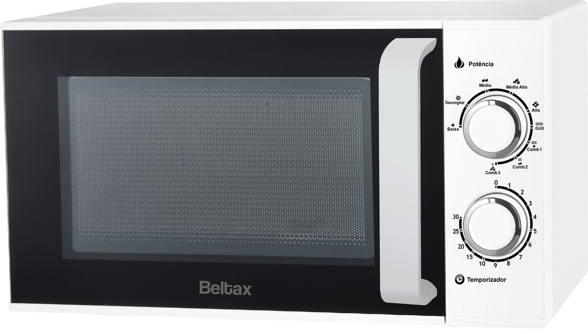 Micro-ondas com Grill Beltax BMO-1225-G de 900 W e Capacidade de 25 Litros - Branco Branco-2