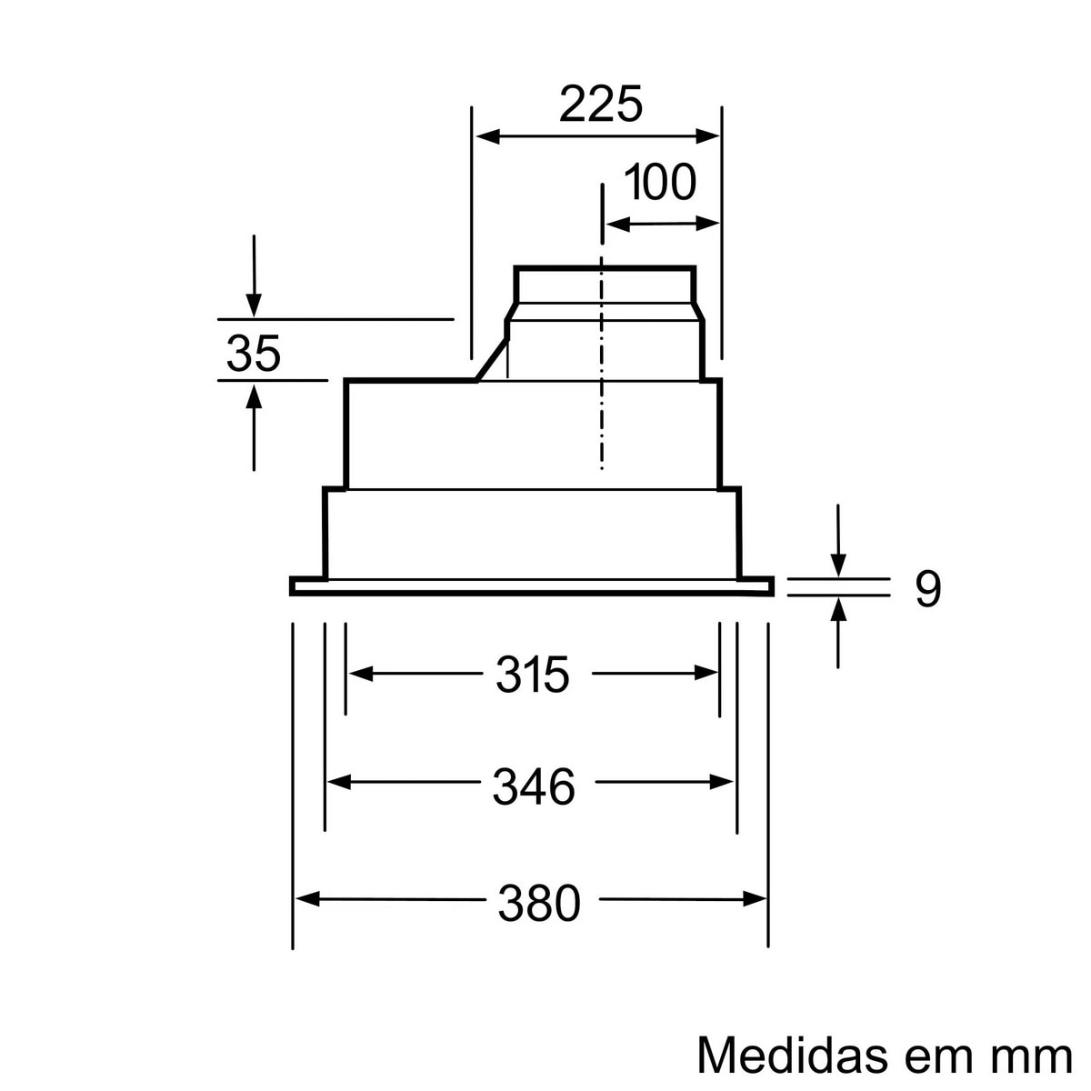 Exaustor Encastrável Siemens iQ300 LB55565 com 4 Velocidades e de 53 cm - Metálico Prateado 3