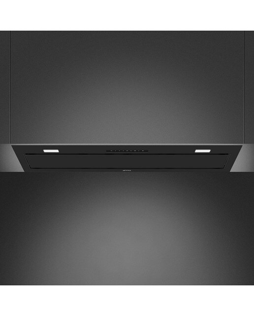 Exaustor Encastrável Smeg Universal KSG9P4MB de 3 Velocidades + 1 intensiva e de 90 cm - Preto Mate Preto-1