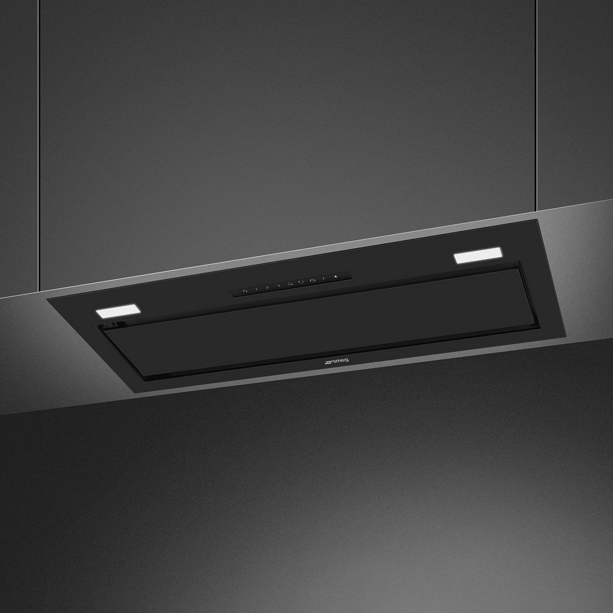 Exaustor Encastrável Smeg Universal KSG8P4MB de 3 Velocidades + 1 Intensiva e de 75 cm - Preto Mate Preto-2