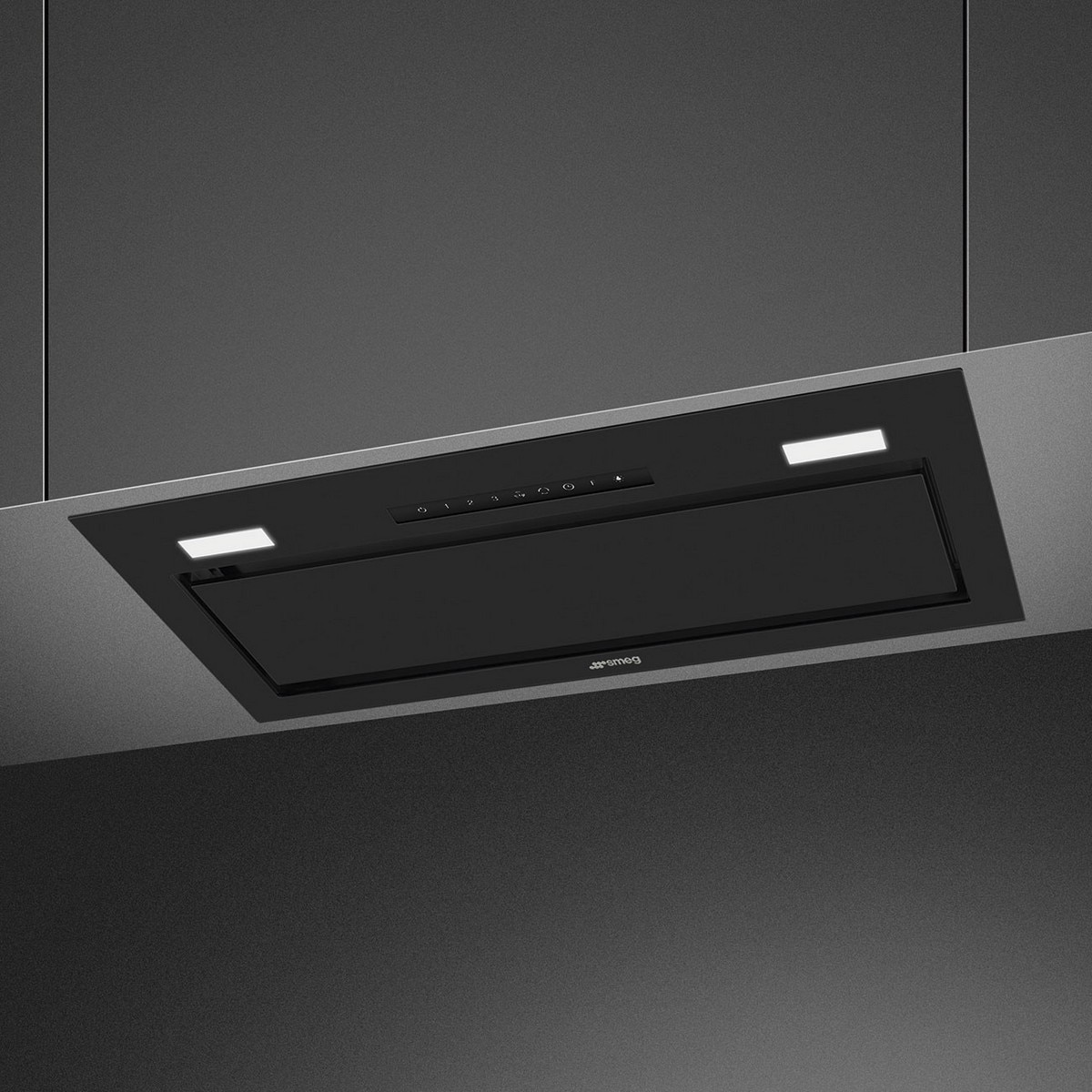 Exaustor Encastrável Smeg Universal KSG6P4MB de 3 Velocidades + 1 Intensiva e de 60 cm - Preto Mate Preto-2