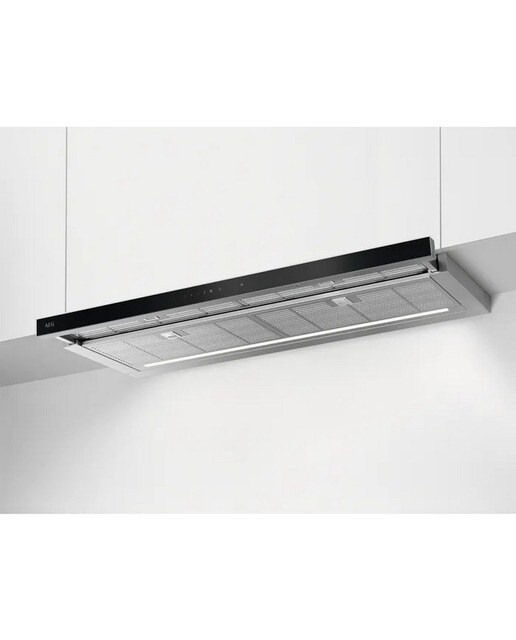 Imagem 0 de Exaustor Telescópico Encastrável  AEG Série 8000 GDP869PL Hob2Hood, 3 Velocidades + Intensiva, de 90 cm e 44 dB(A) - Preto e Aço Inoxidável