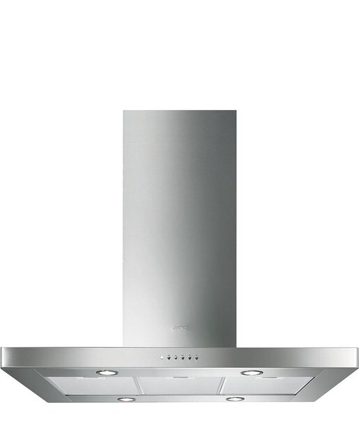 Exaustor de Ilha Smeg Universal KI90XE com 4 Velocidades e de 90 cm - Aço Inox Aço inoxidável-1