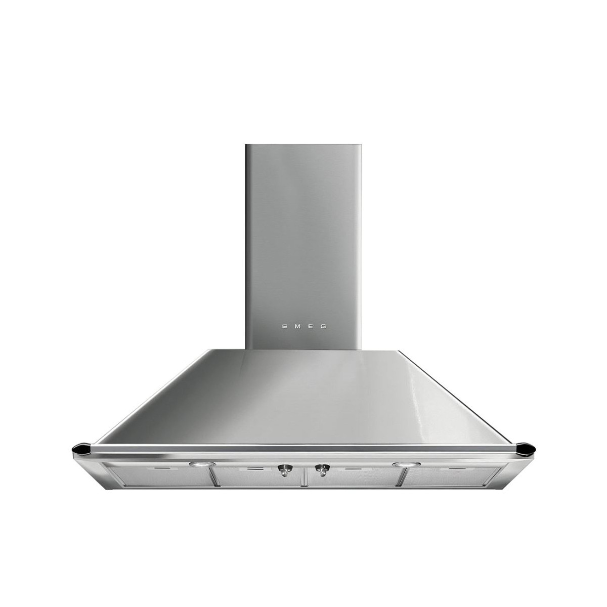 Exaustor de Parede Smeg Trapézio Victoria KTR110XE com 4 Velocidades e de 110 cm - Aço Inox Aço inoxidável-1