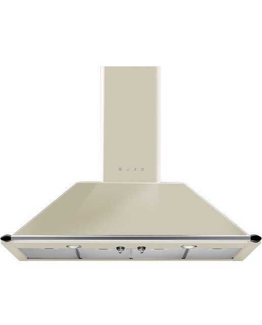 Exaustor de Parede Smeg Trapézio Victoria KT110PE com 4 Velocidades e de 110 cm - Creme Creme-1