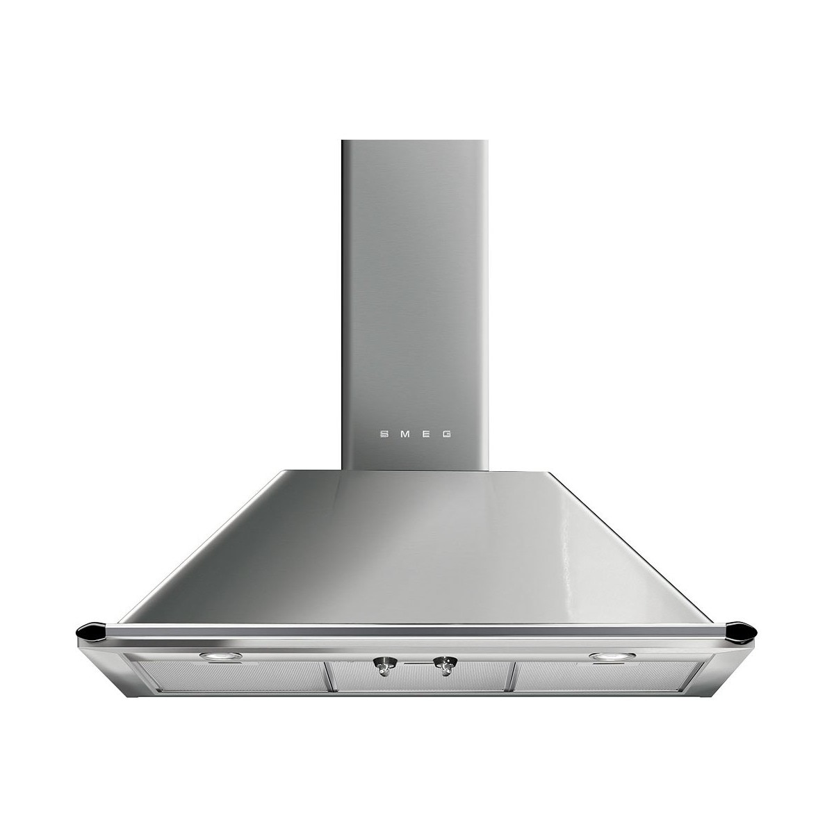 Imagem 0 de Exaustor de Parede Smeg Trapézio Victoria KTR90XE com 4 Velocidades e de 90 cm - Aço Inox