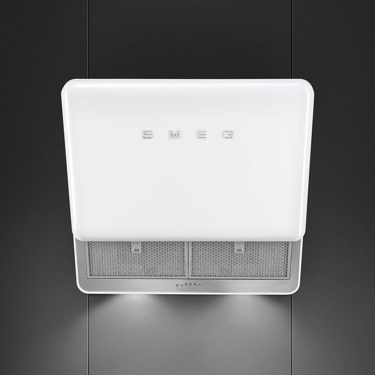 Exaustor de Parede Smeg Anni 50 Série Ângular KFAB75WH com 4 Velocidades e de 75 cm - Branco Polido Branco-2