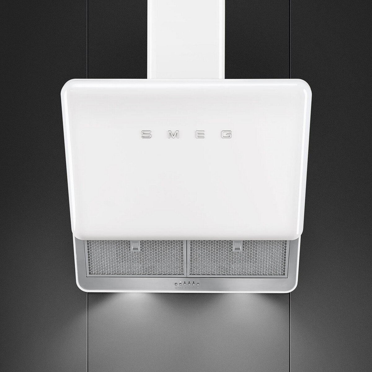 Exaustor de Parede Smeg Anni 50 Série Ângular KFAB75WH com 4 Velocidades e de 75 cm - Branco Polido Branco-3