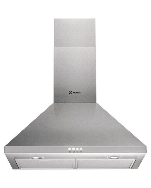 Imagem 0 de Exaustor de Parede Indesit IHPC 6.5 LM X com 3 Velocidades e de 60 cm - Inox