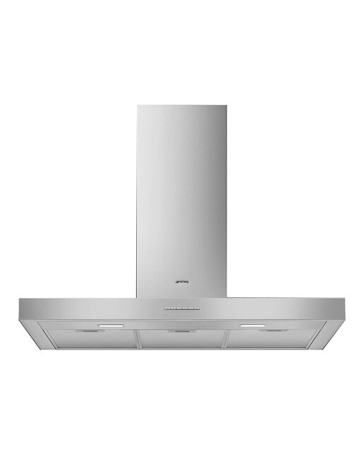 Exaustor de Parede Smeg Universal KBT900XE de 4 Velocidades e de 90 cm - Aço Inox Aço inoxidável-1
