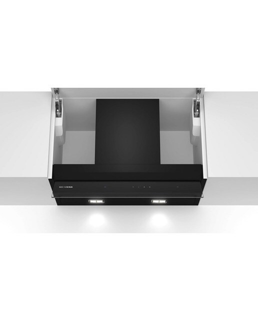 Imagem 0 de Exaustor Encastrável Siemens iQ500 LJ67BAM60 com 4 Velocidades e de 60 cm - Vidro Preto