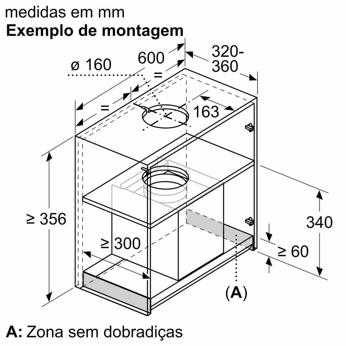 Exaustor Encastrável Siemens iQ500 LJ67BAM60 com 4 Velocidades e de 60 cm - Vidro Preto Preto-9