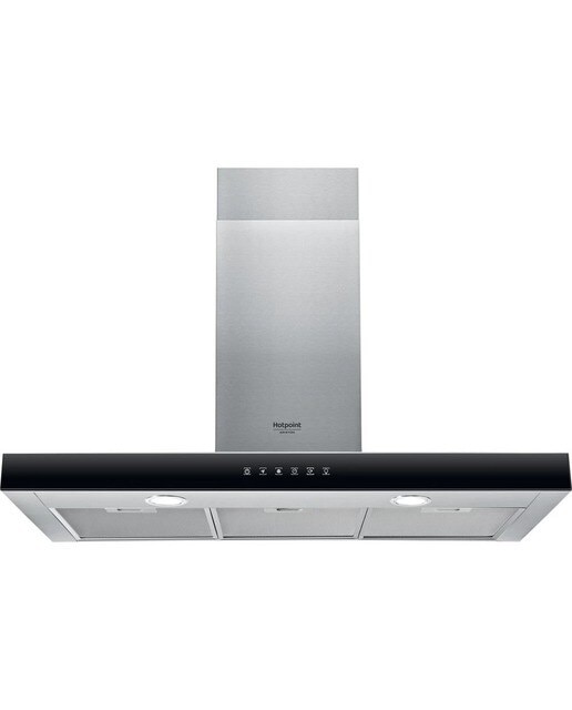 Exaustor de Parede Hotpoint HHBS 9.8F LT X/1 de 3 Velocidades e 89,8 cm - Inox Inox-1