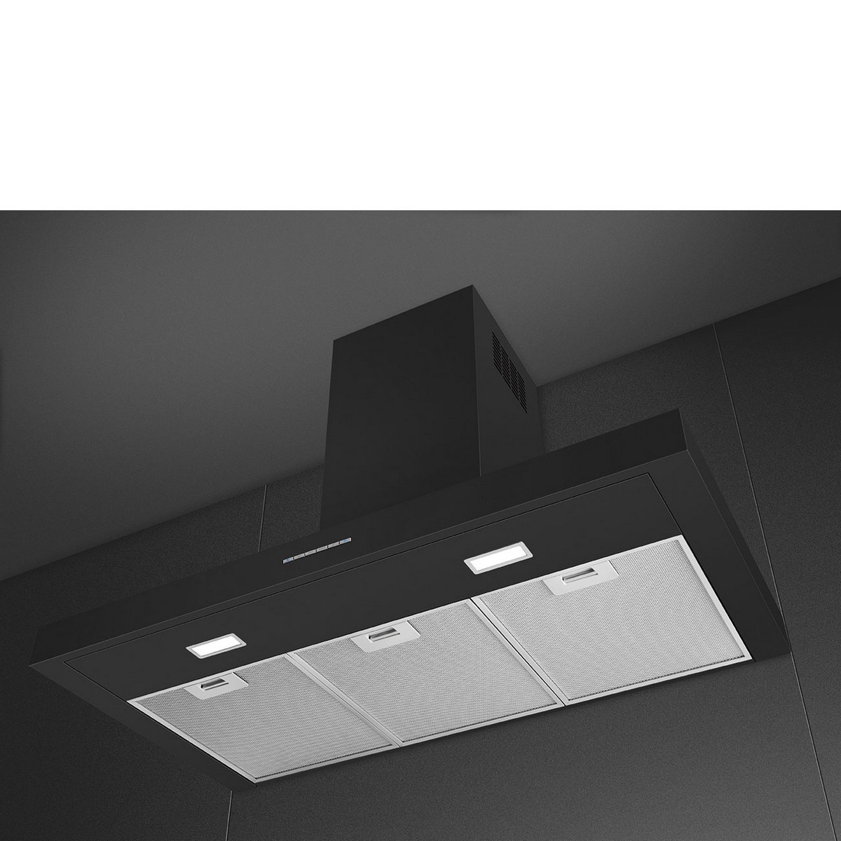 Exaustor de Parede Smeg Universal KBT900NE de 90 cm e de 4 Velocidades - Preto Preto mate-3