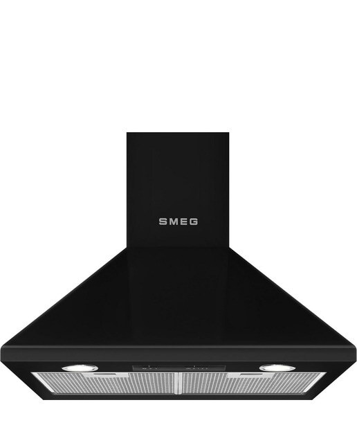 Exaustor de Parede Smeg Victoria Trapézio KSED65NEE de 3 Velocidades e de 60 cm - Preto Preto-1