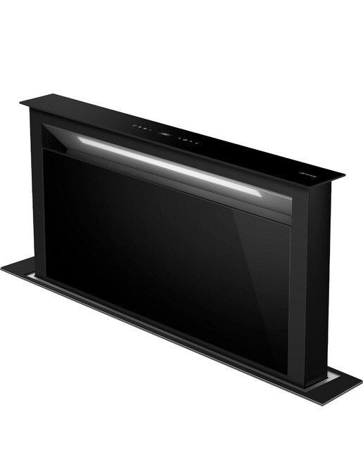 Exaustor de Bancada Smeg Universal KDD90CNE2 de 4 Velocidades + 1 Intensiva e de 90 cm - Preto Preto-1