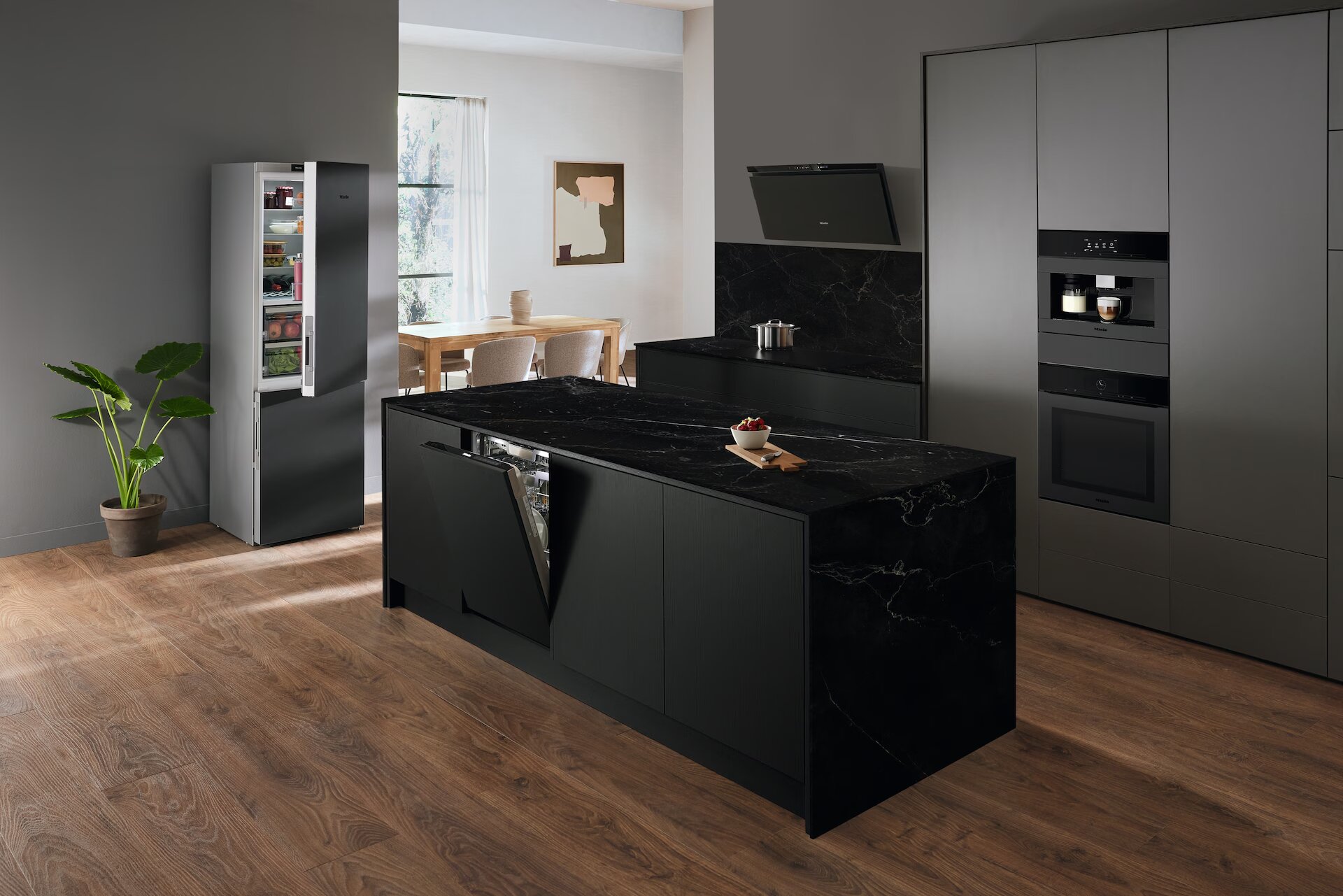 Exaustor de Parede Miele DAH 4980 Sienna com Motor ECO e 90 cm - Preto Mate Preto mate-5