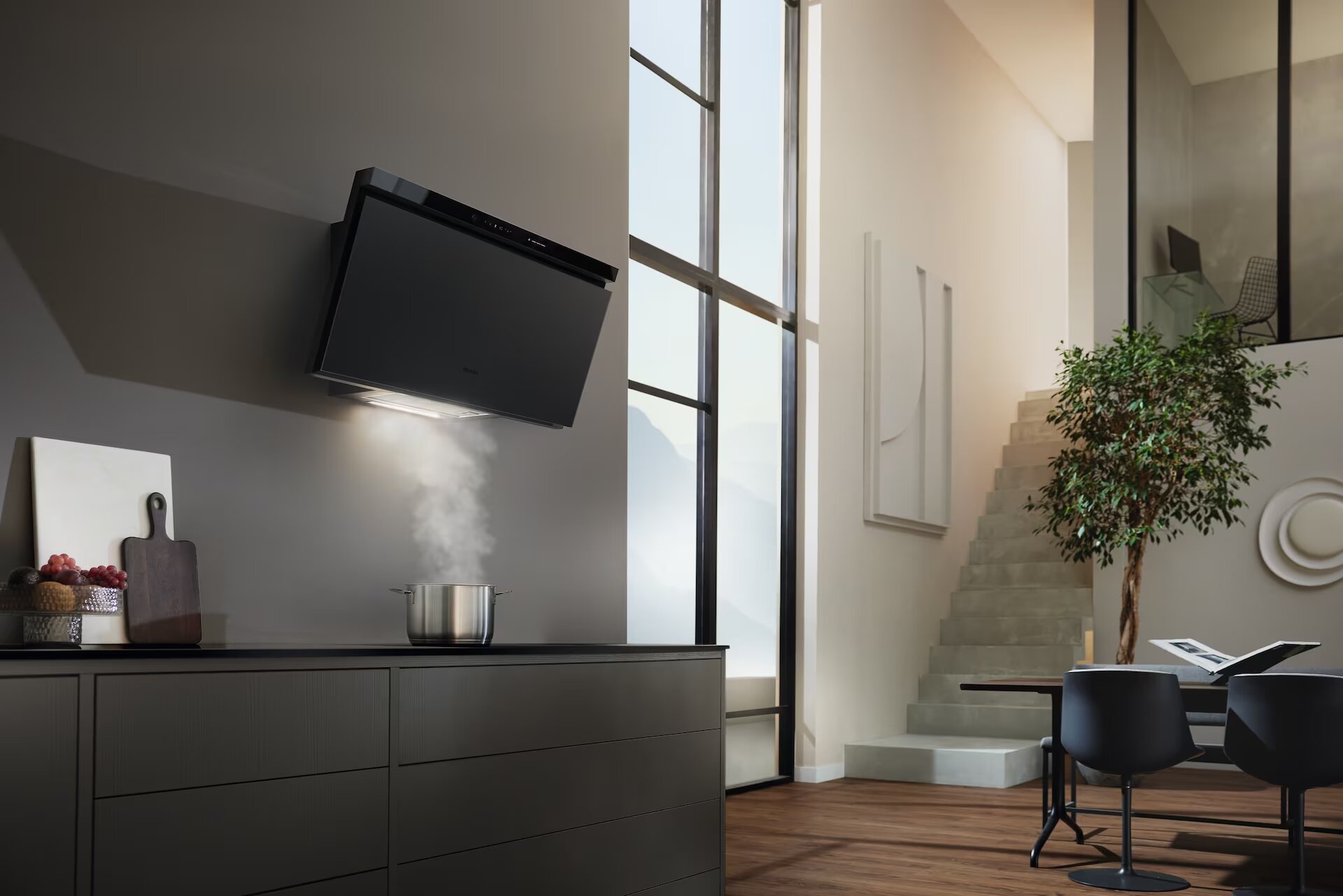 Exaustor de Parede Miele DAH 4980 Sienna com Motor ECO e 90 cm - Preto Mate Preto mate-6