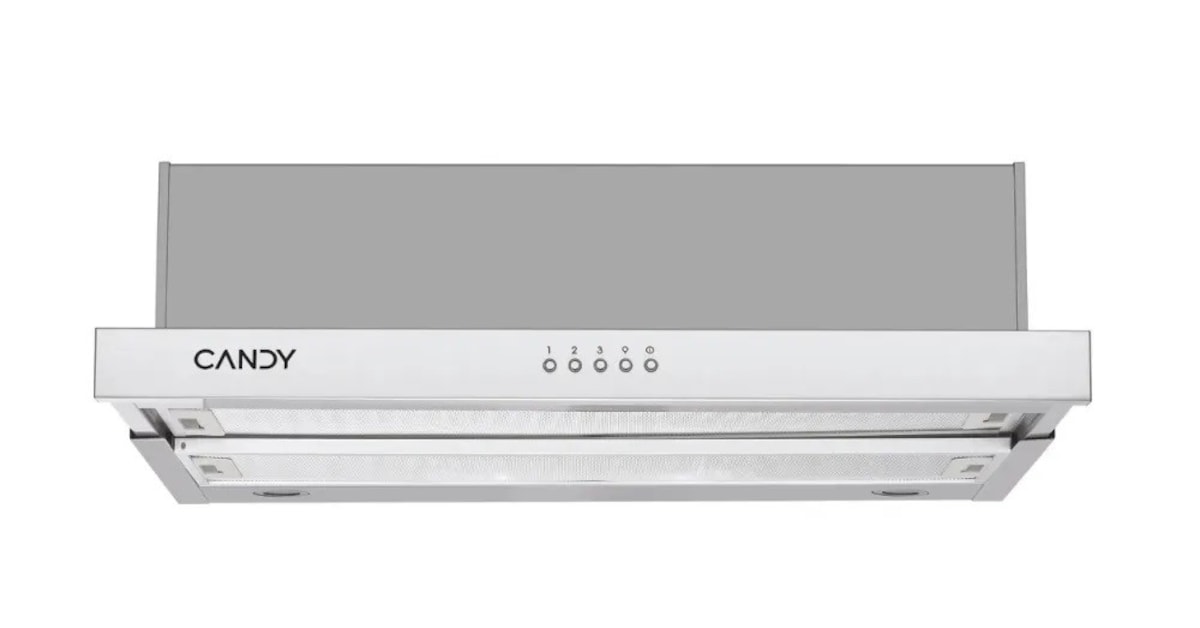 Exaustor Telescópico Candy CBT6ESMX de 4 Velocidades e de 60 cm - Inox e Silver Inox-2