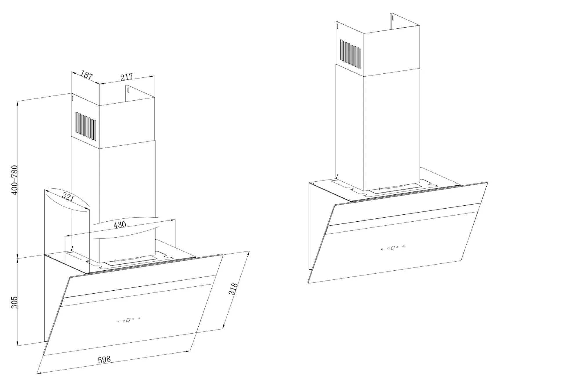 Exaustor de Parede Fagor 3CFT-609N Master de 4 Velocidades Inox-4