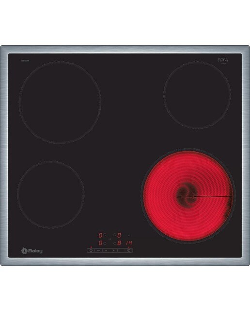Placa de Vitrocerâmica Balay 3EB720XR com 4 Zonas e de 60 cm - Preto Preto-1