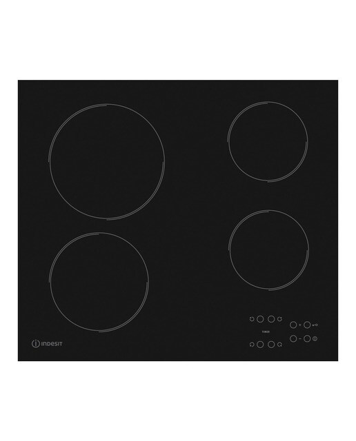 Imagem 0 de Placa de Vitrocerâmica Indesit RI 161 C (ES) com 4 Zonas e de 58 cm - Preto