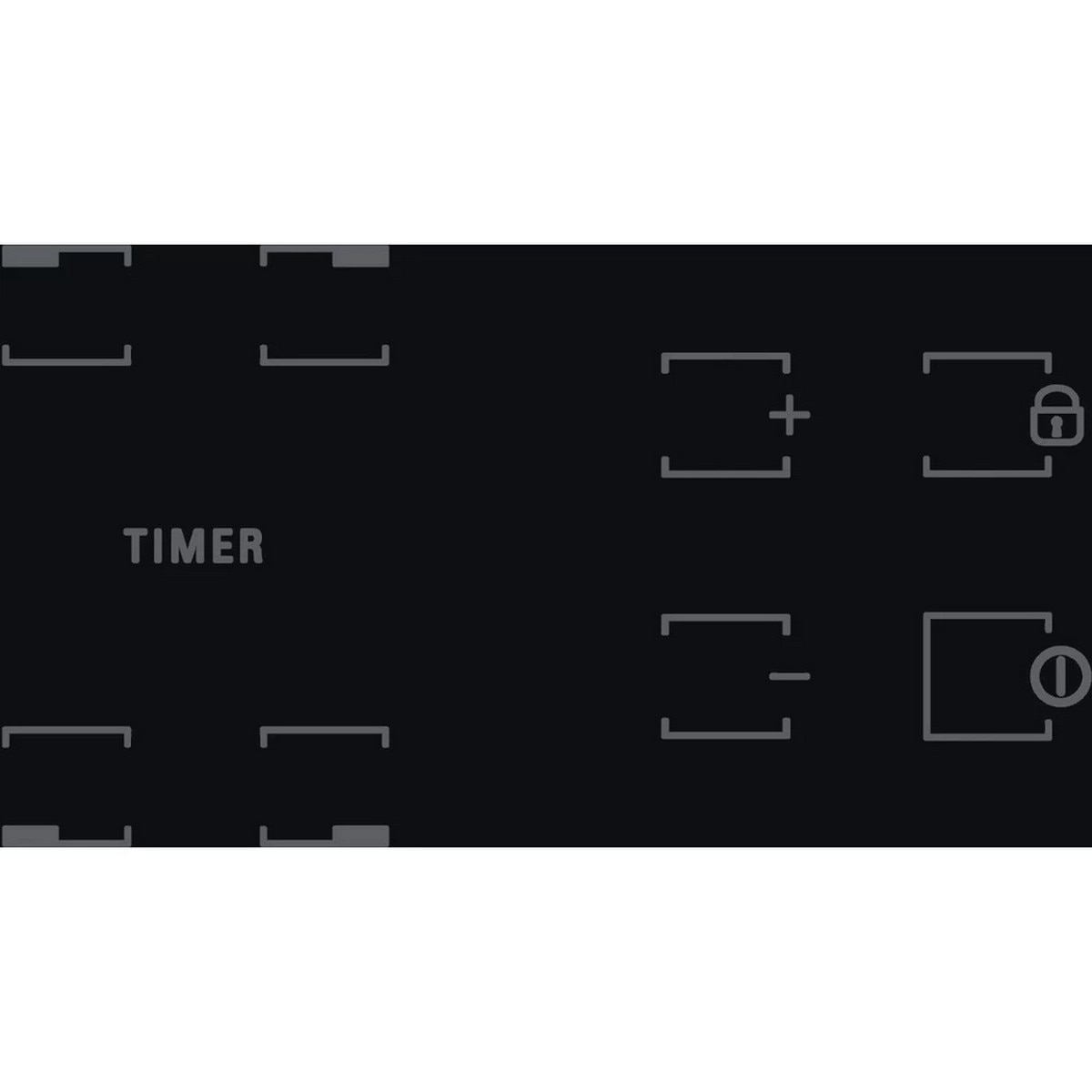 Placa de Vitrocerâmica HotPoint HR 631 C com 4 Zonas e de 58 cm - Ceramic Glass Preto Preto-3