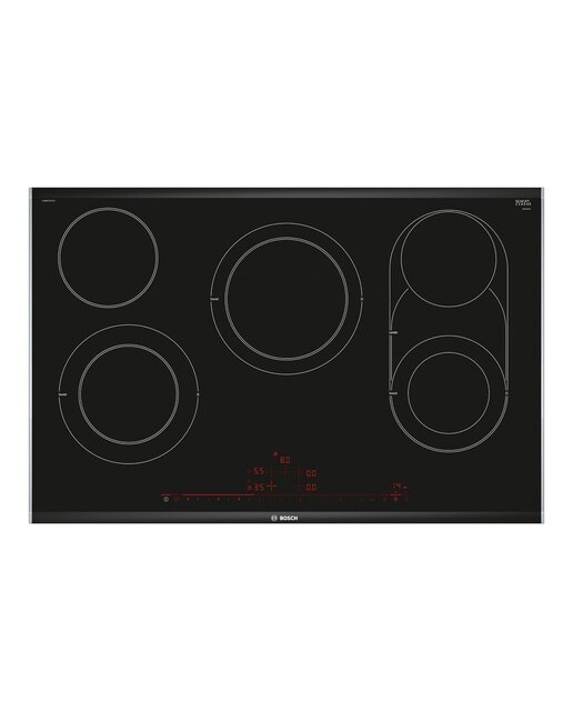 Placa de Vitrocerâmica Bosch Série 8 PKM875DP1D com 5 Zonas e de 80 cm - Preto Preto-1