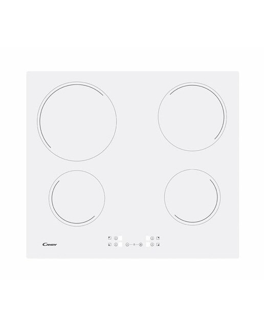 Imagem 0 de Placa de Vitrocerâmica Candy Idea CH64 CCW com 4 Zonas e de 59 cm - Branco