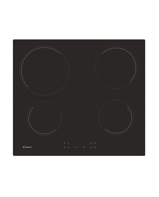 Imagem 0 de Placa de Vitrocerâmica Candy Idea CH64 CCB/4U com 4 Zonas e de 59 cm - Preto