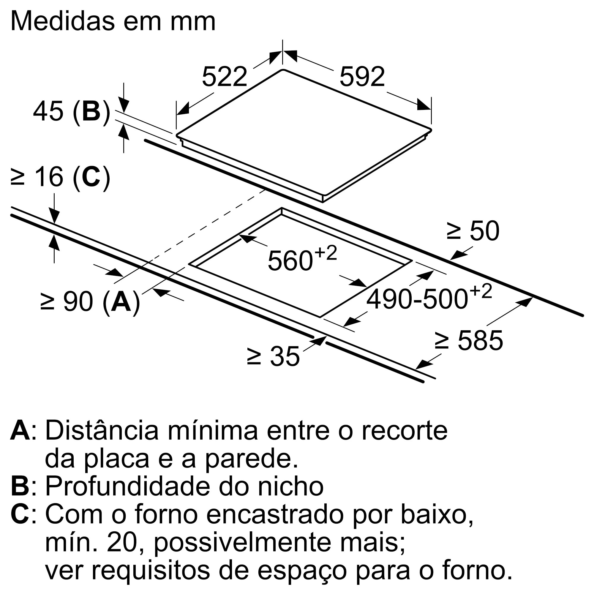 Placa de Vitrocerâmica Bosch Série 4 PKF611BB8E com 4 Zonas e de 60 cm - Preto Preto-5