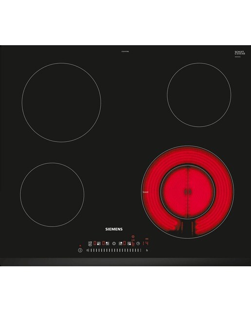 Imagem 0 de Placa de Vitrocerâmica Siemens iQ300 ET631FFP8E com 4 Zonas e de 60 cm - Preto