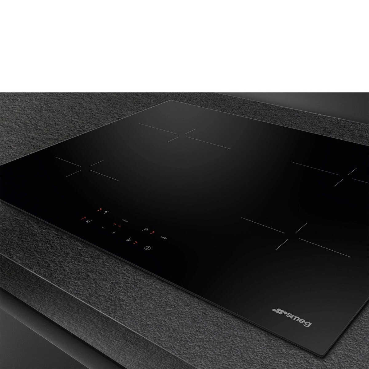Placa de Vitrocerâmica Smeg Universal SE264TD1 com 4 Zonas e de 60 cm - Preto Preto-3