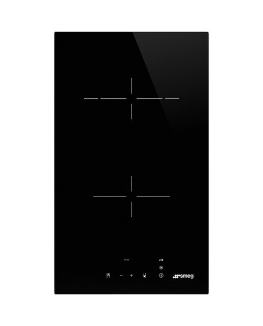 Placa Modular Vitrocerâmica Smeg Universal SE232TD1 com 2 Zonas e de 30 cm - Preto Preto-1