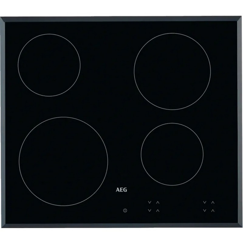 Placa de Vitrocerâmica AEG HK624000FB de 4 Zonas e de 60 cm - Preto Preto-1