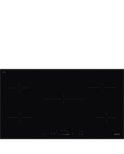 Placa de Vitrocerâmica Smeg Universal SE495ETD de 5 Zonas e de 90 cm - Preto Preto-1