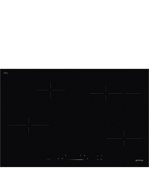 Imagem 0 de Placa de Vitrocerâmica Smeg Universal SE484EMTD de 4 Zonas e de 80 cm - Preto