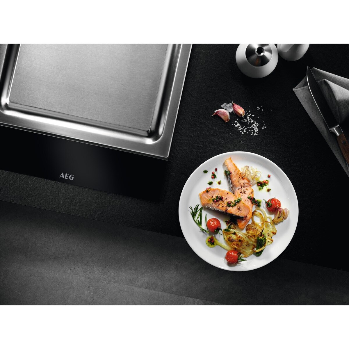 Placa Teppan Yaki AEG ITE42600KB Modular de Indução com 2 Zonas e de 36 cm - Inox Inox-4