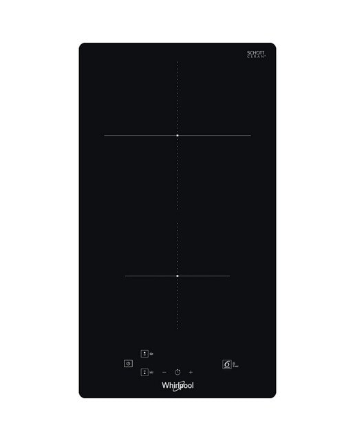Placa Modular de Indução Whirlpool WS Q0530 NE de 2 Zonas e de 28,4 cm - Preto Preto-1