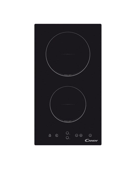 Placa Modular de Vitrocerâmica Candy Idea CDH30 com 2 Zonas e de 28,8 cm - Preto Preto-1