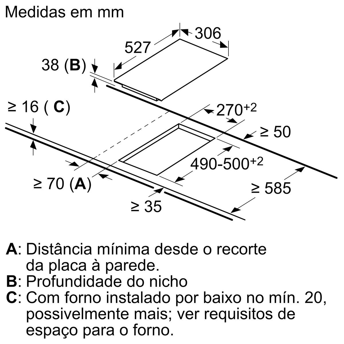Placa Modular Vitrocerâmica Bosch PKF375FP2E com 2 Zonas e de 30 cm - Preto Preto-5