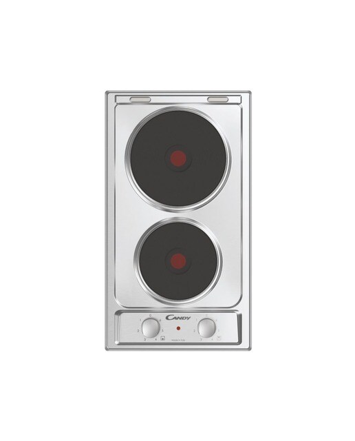 Imagem 0 de Placa Elétrica Candy CE32XK de 2 Zonas e de 28,8 cm - Inox