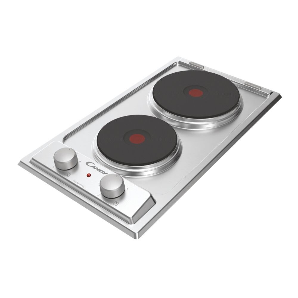 Placa Elétrica Candy CE32XK de 2 Zonas e de 28,8 cm - Inox Inox-3
