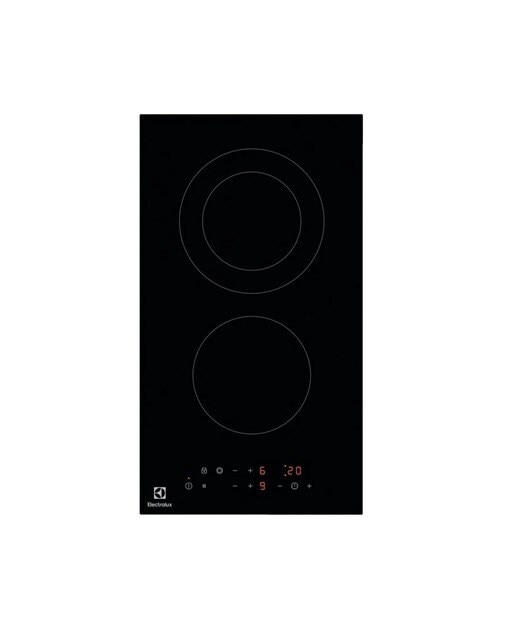 Placa Modular Vitrocerâmica Electrolux LHR3233CK Série 300 Dominó de 2 Zonas e 30 cm - Preto Preto-1