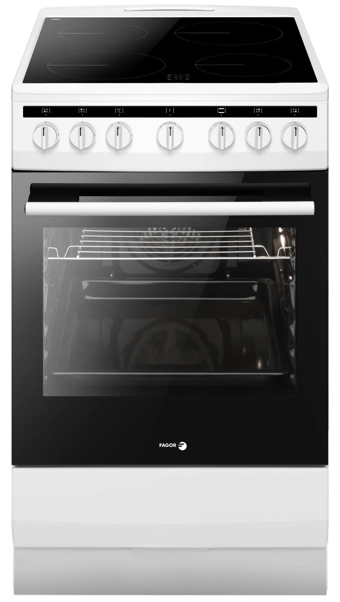 Fogão Elétrico com Placa de Vitrocerâmca Fagor 3CLV-500BB e Forno Elétrico Classic Branco-2