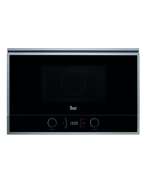 Imagem 0 de Micro-ondas com Grill Encastrável Teka ML822BISL com Base Cerâmica de 850 W e Capacidade para 22 Litros - Vidro Preto com Moldura