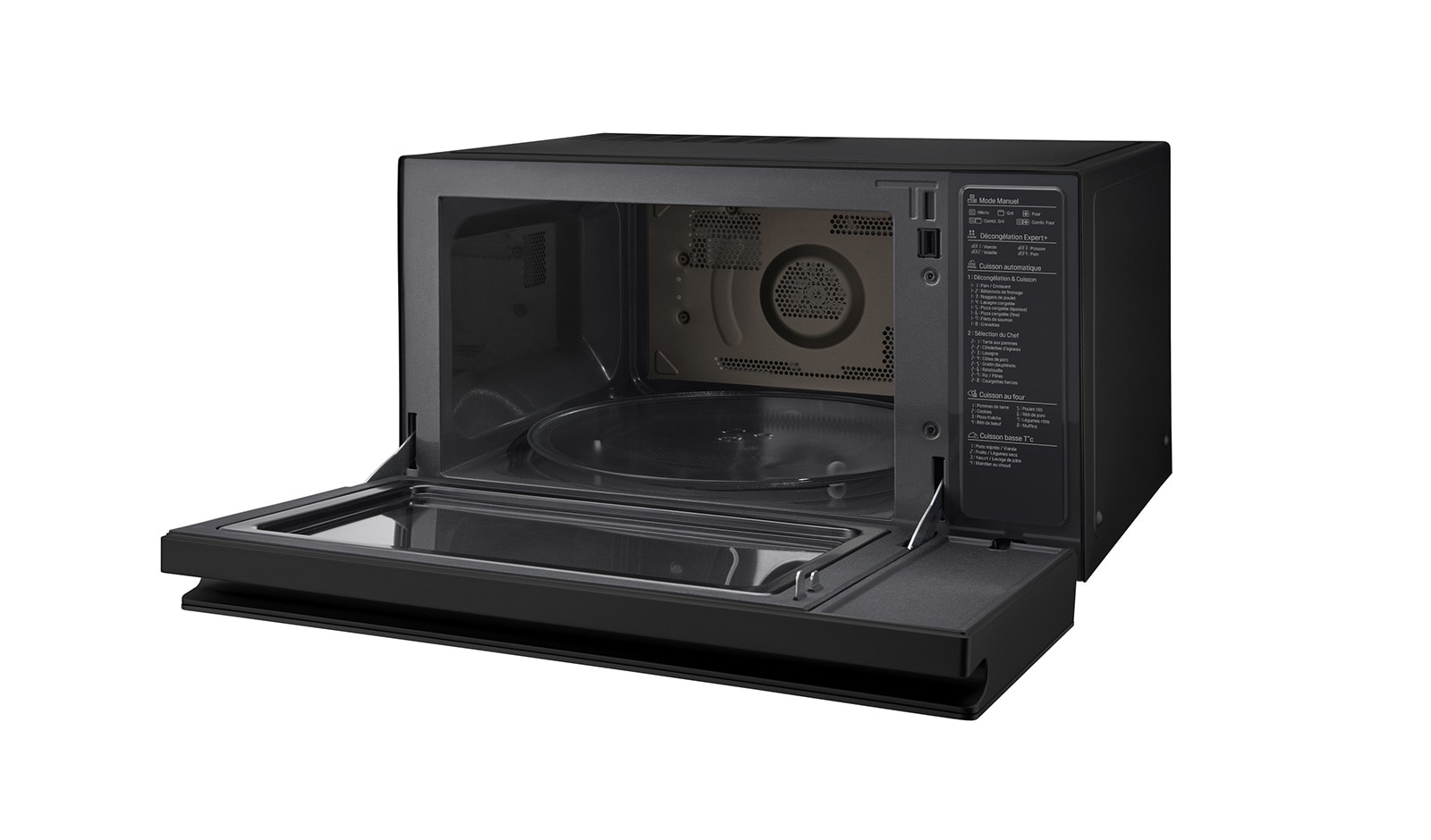 Micro-ondas com Grill e Convecção LG MJ3965BPS de 1100 W NeoChef?, Smart Inverter, EasyClean? e Capacidade de 39 L - Preto Preto-6