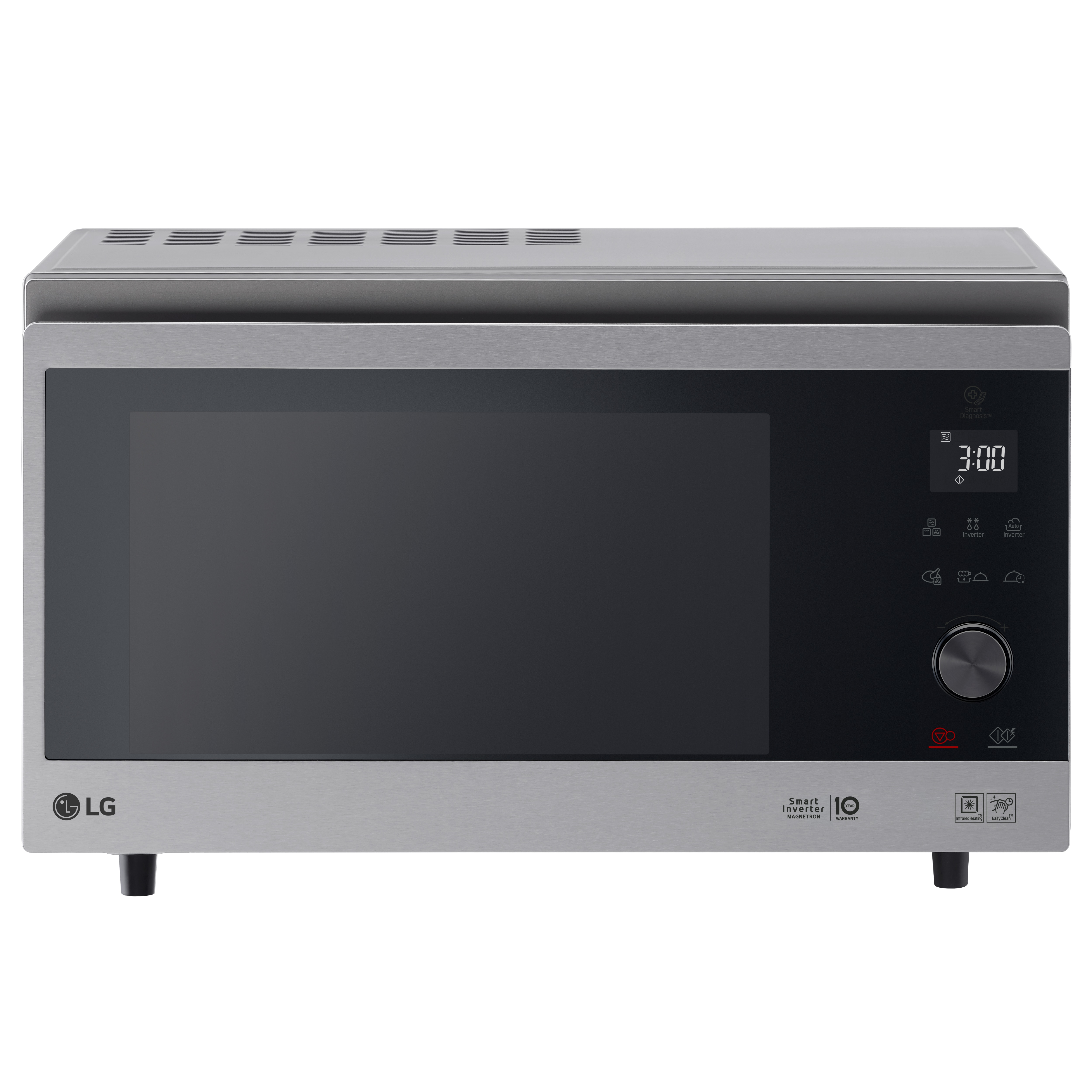 Imagem 0 de Micro-ondas com Grill e Convecção LG MJ3965ACS de 1100 W NeoChef? Smart Inverter e EasyClean? e Capacidade de 39 L - Aço Inox