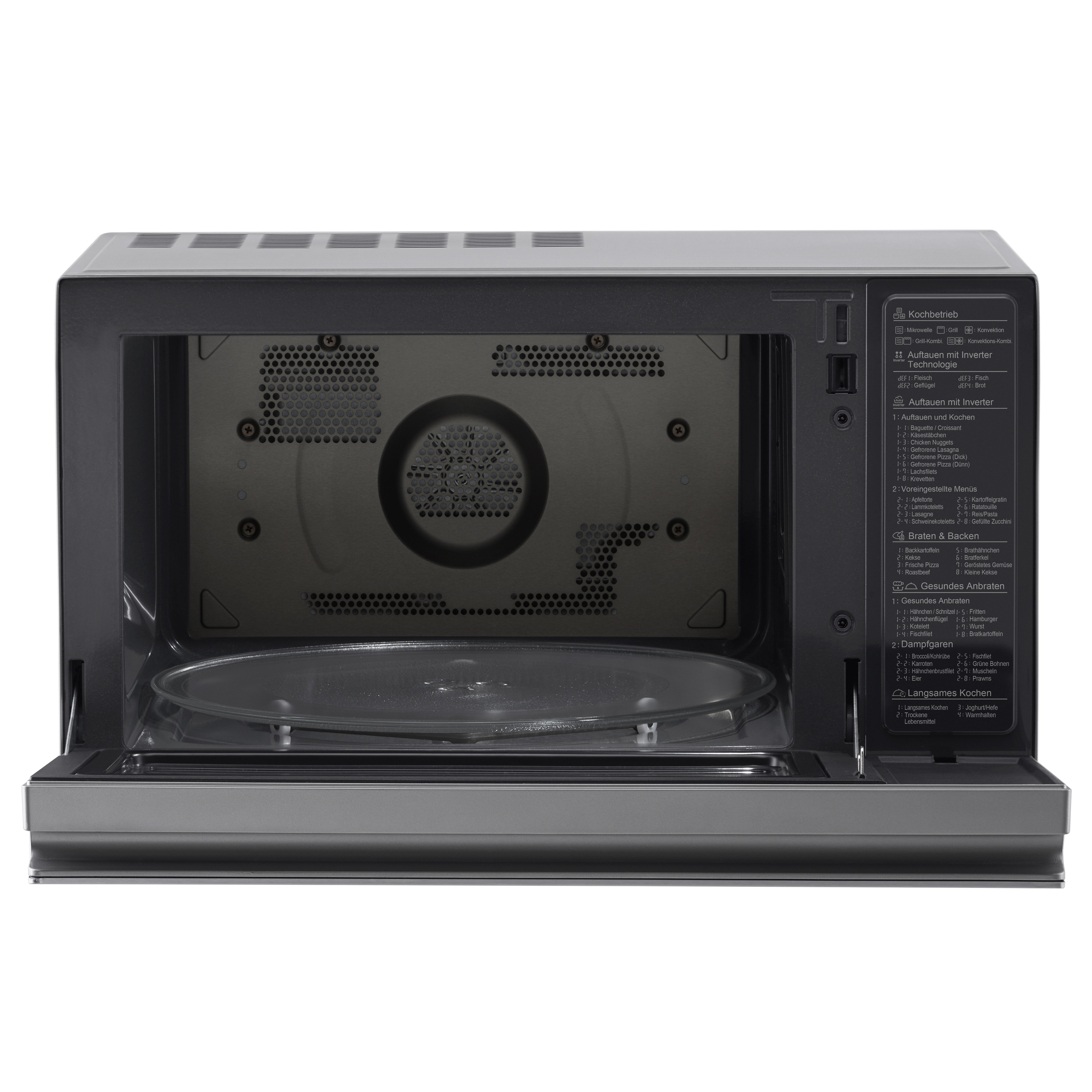 Micro-ondas com Grill e Convecção LG MJ3965ACS de 1100 W NeoChef? Smart Inverter e EasyClean? e Capacidade de 39 L - Aço Inox Aço inoxidável-5
