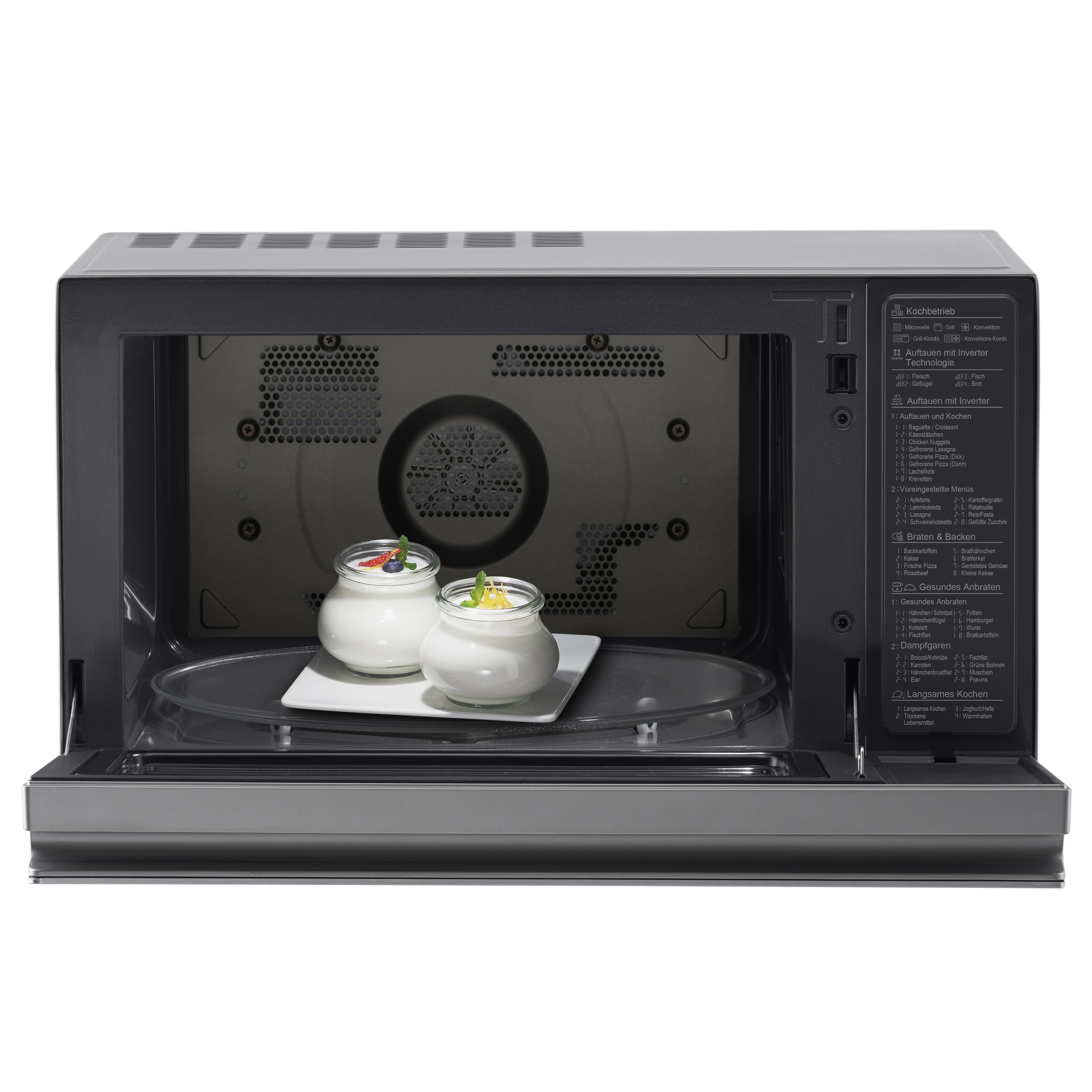 Micro-ondas com Grill e Convecção LG MJ3965ACS de 1100 W NeoChef? Smart Inverter e EasyClean? e Capacidade de 39 L - Aço Inox Aço inoxidável-8